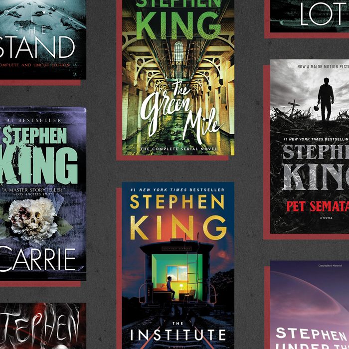 Collage of Stephen King book covers