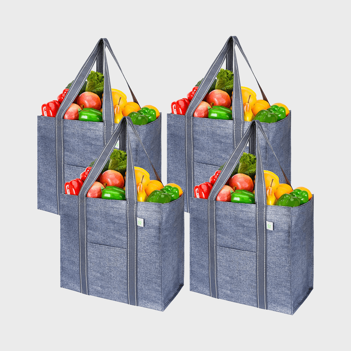 Veno 4 Pack Reusable Grocery Shopping Bag Ecomm Via Amazon.com