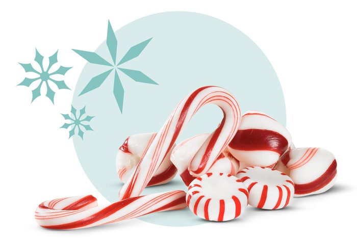 Candy canes and peppermint candies
