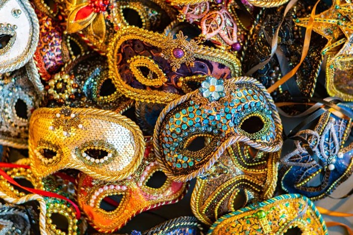 Venetian carnival masks, traditional hand-made.