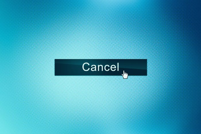 Cancel button