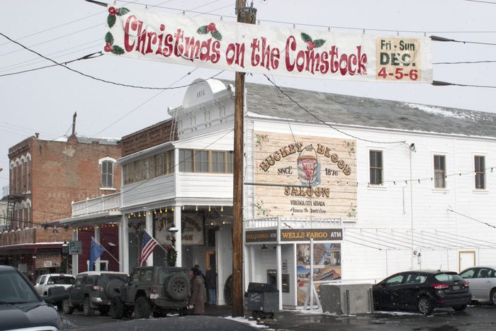 Christmas Sign In Virginia City