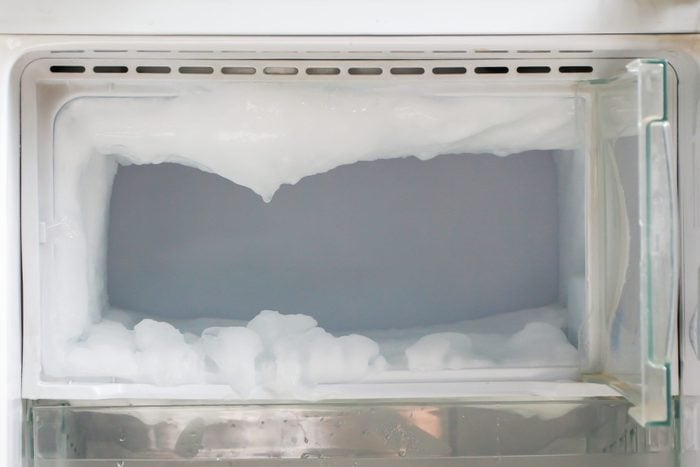 Ice in the fridge