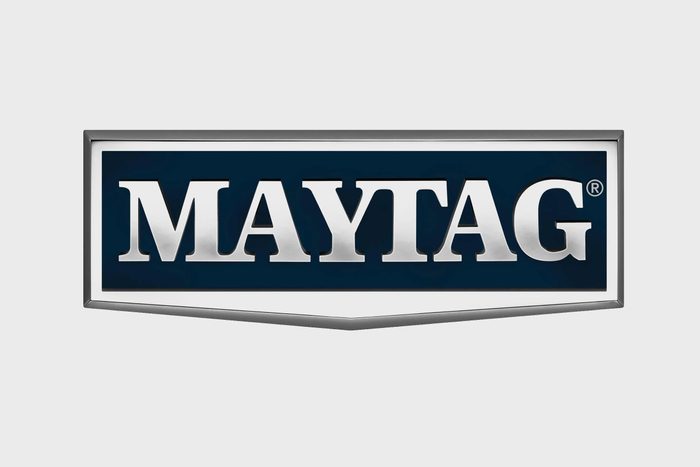 Maytag logo on grey background