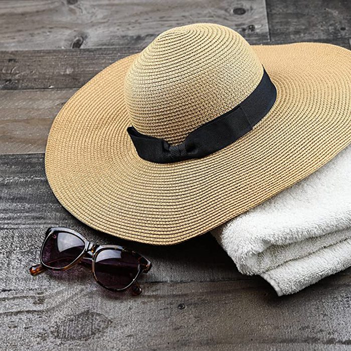Women Floppy Sun Hat With Wide Brim Foldable Roll Up Straw Beach Hat Ecomm Amazon.com