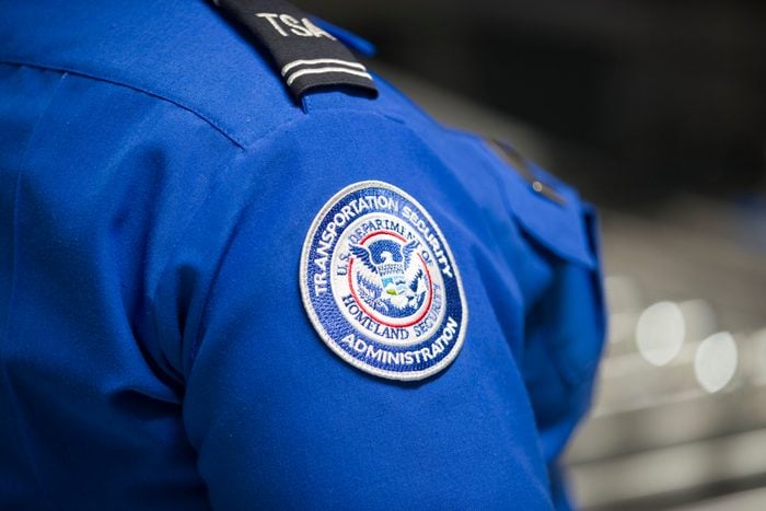 TSA Checkpoint At Miami Airport