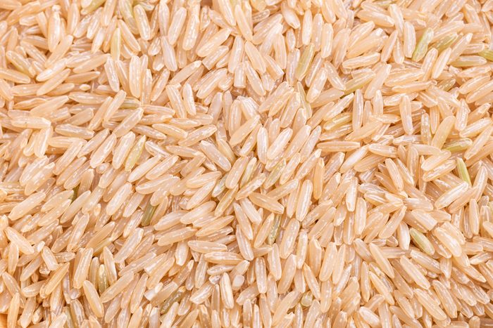 Long grain brown rice texture
