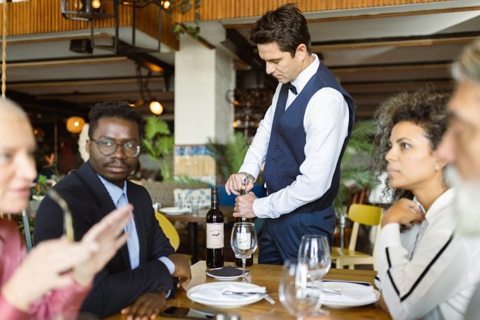 Business people at Luxury Business Dining restaurant