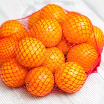 Oranges In mesh Net Bag