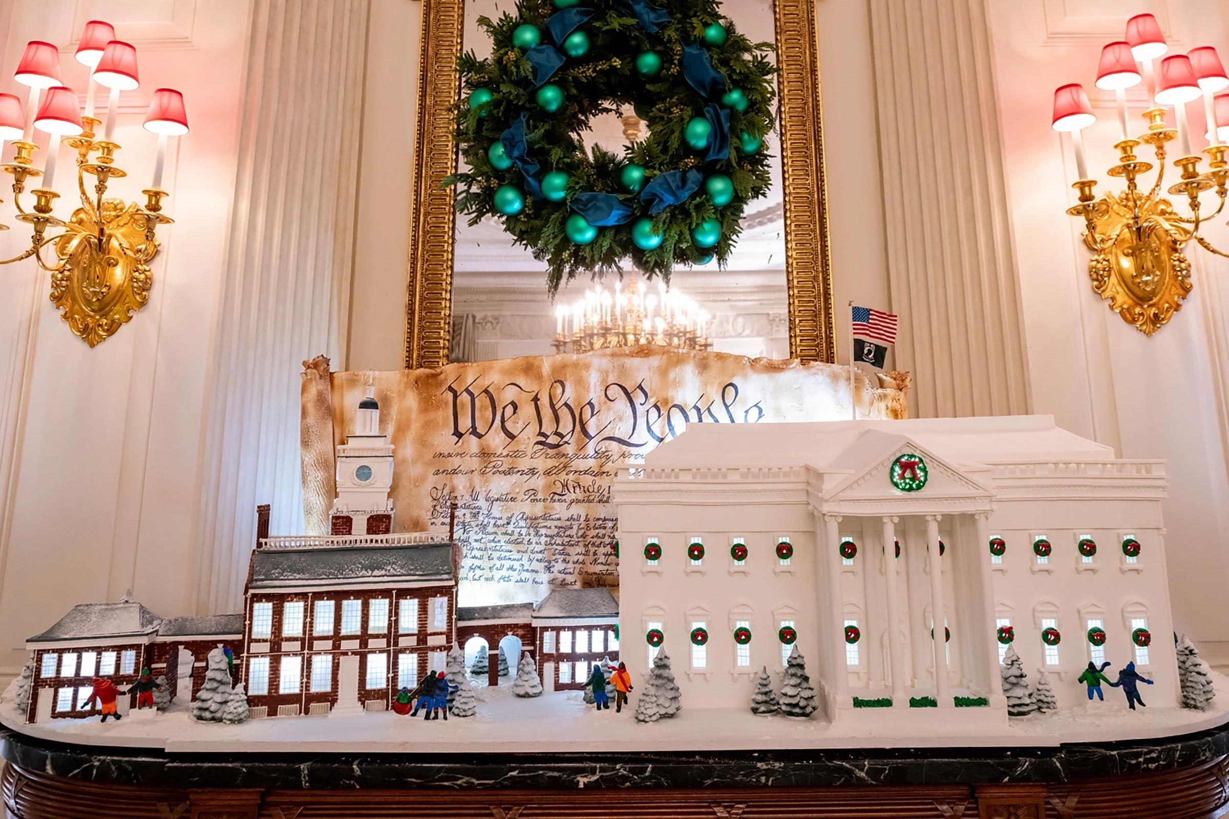 Gingerbread House White House 2022 Christmas Decorations