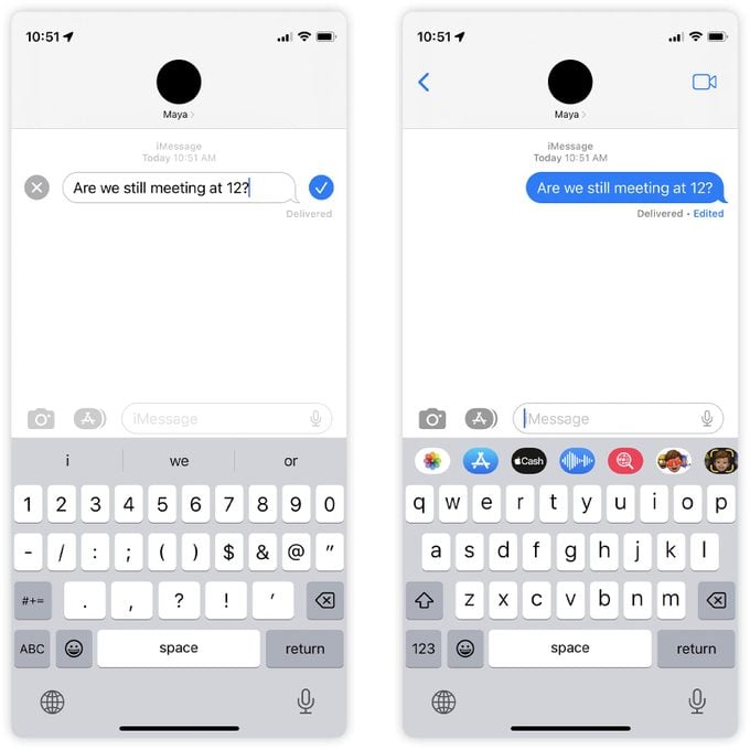 How To Edit A Text Message Iphone: Editing and accepting the changes to the iMessage