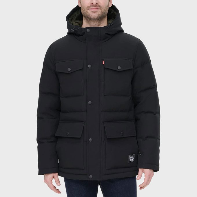 Levis Arctic Cloth Four Pocket Hooded Parka Jacket