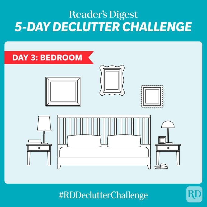5 Day Declutter Challenge Day 3 Bedroom