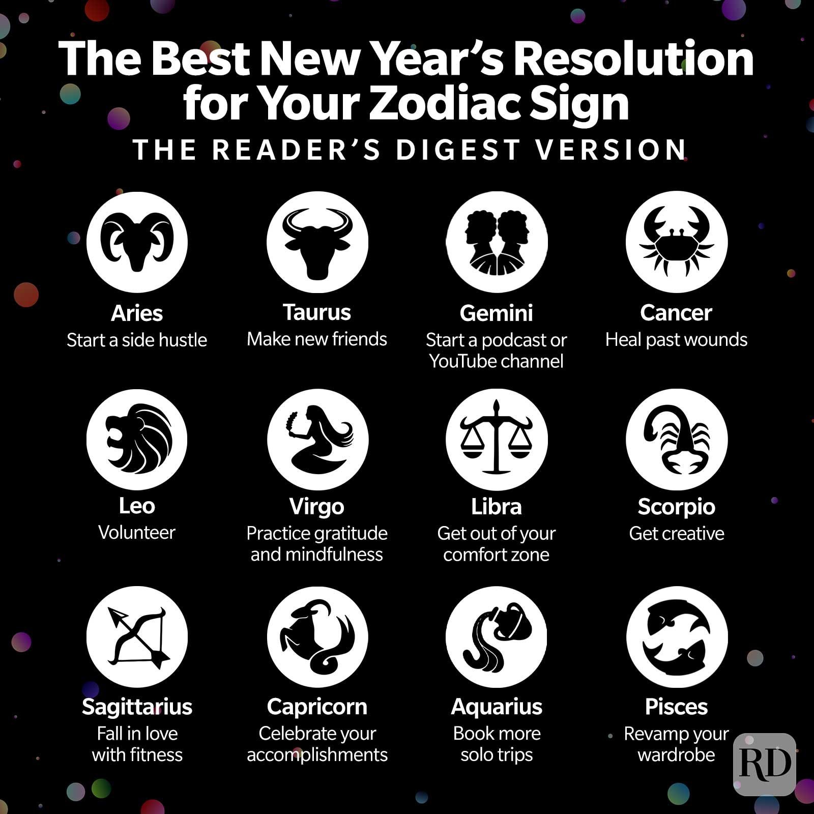 The Best New Year's Resolution for 2023, According to Your Zodiac Sign