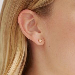 14 K Gold Bolder Ball Earrings Ecomm Via Onequince.com