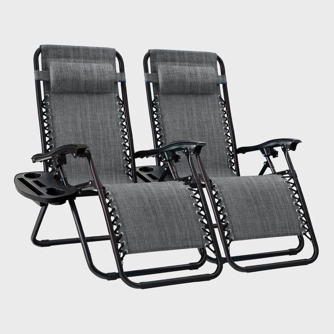 Best Choice Products Set Of 2 Zero Gravity Lounge Chair Recliners