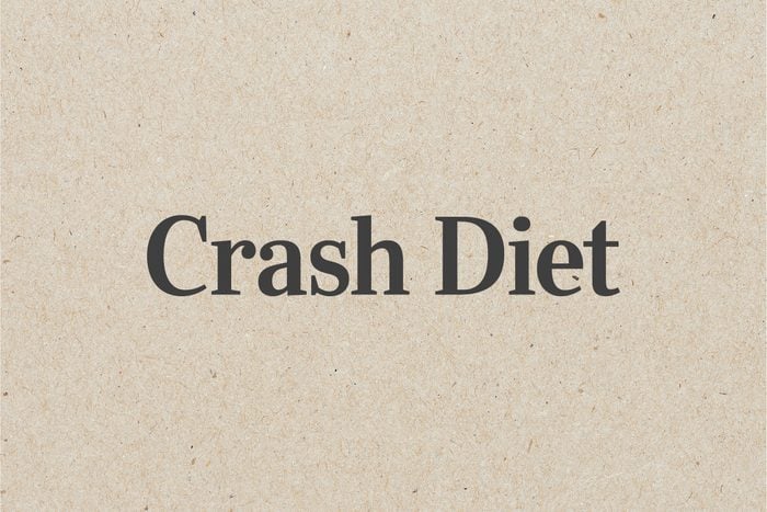 Crash Diet Printed on Kraft Paper Background