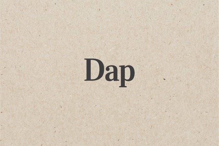 Dap Printed on Kraft Paper Background