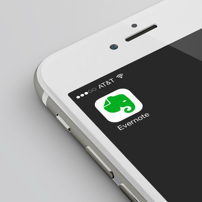 Evernote App Icon on a phone screen