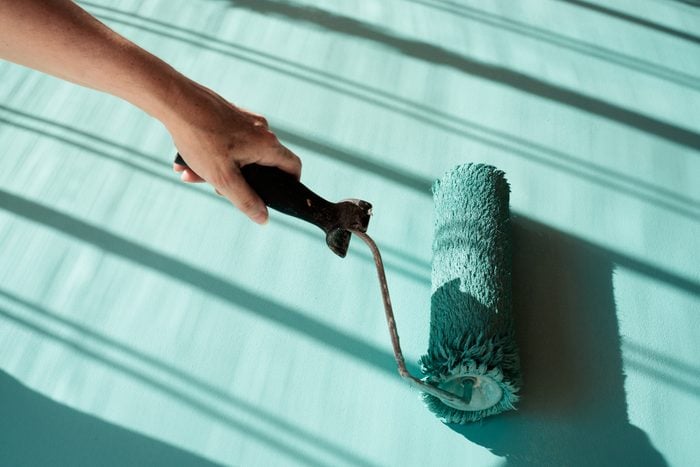 Home Improvement DIY Roller Painting A Wall