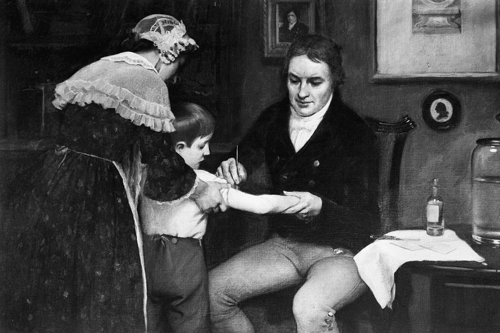 Dr.Edward Jenner Vaccinating Young Boy