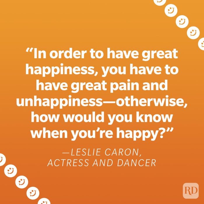 Leslie Caron Happiness Quote