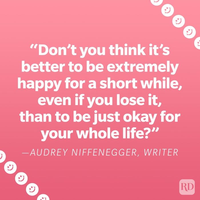 Audrey Niffenegger Happiness Quote