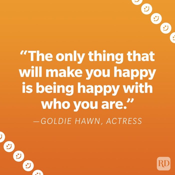 Goldie Hawn Happiness Quote