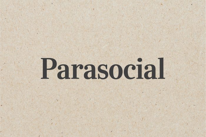 Parasocial Printed on Kraft Paper Background