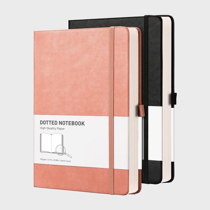 Rettacy Dotted Bullet Grid Journal 2 Pack