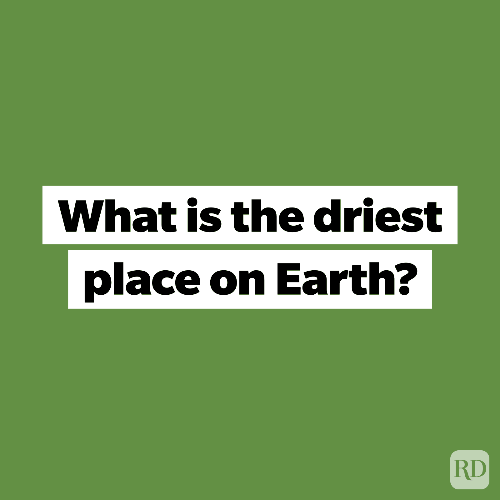 Trivia Question Geography