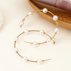 Pearl Hoop Earrings For Women Ecomm Via Amazon.com