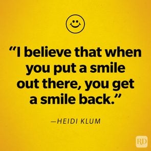 Heidi Klum Smile Quote 
