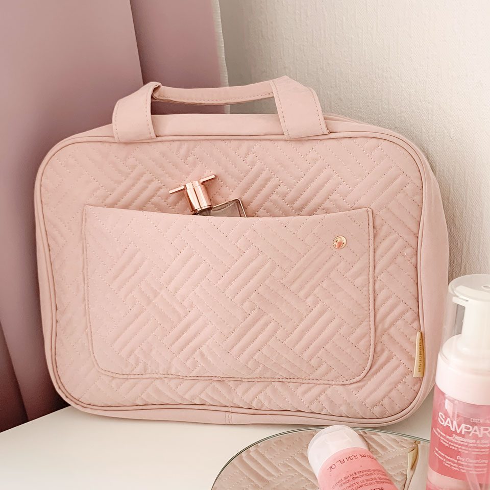 BAGSMART Bagsmart Travel Toiletry Bag For Women, Cosmetic Makeup Bag  Organizer With Handle, Travel Bag For Toiletries, Travel Accessories