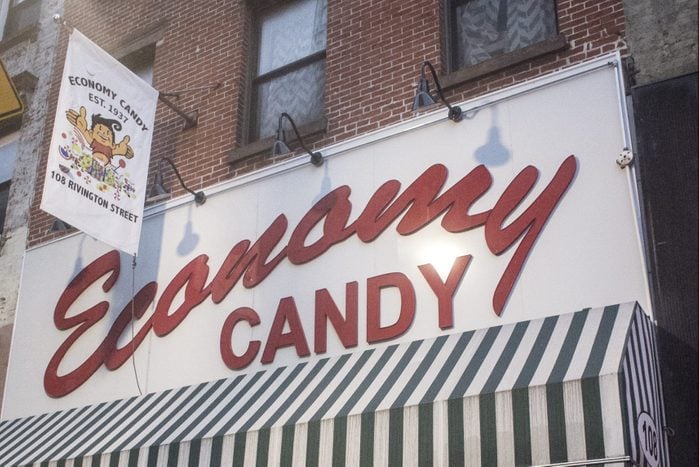 Economy Candy Store sign in New York City