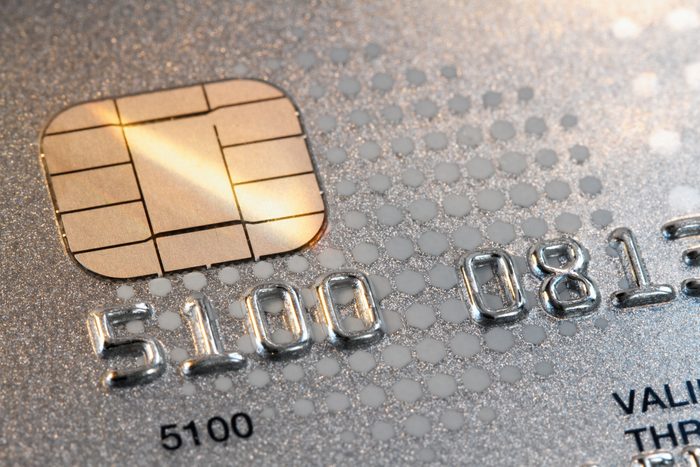 Close Up View of a Credit Card with Shallow focus/depth of field