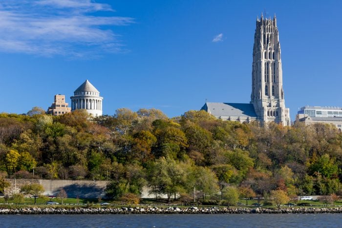 View of The Cloisters from Hudson River, New York