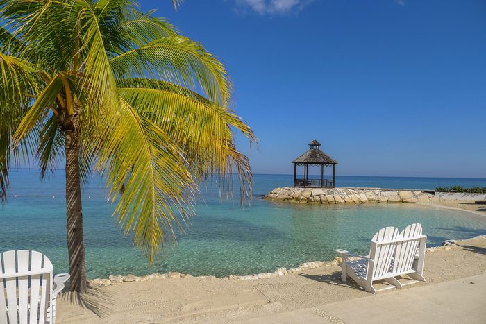 Lovers Seat on the beach in Jamaica
