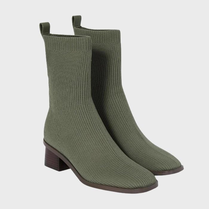 High Ankle Glove Boot In Reknit