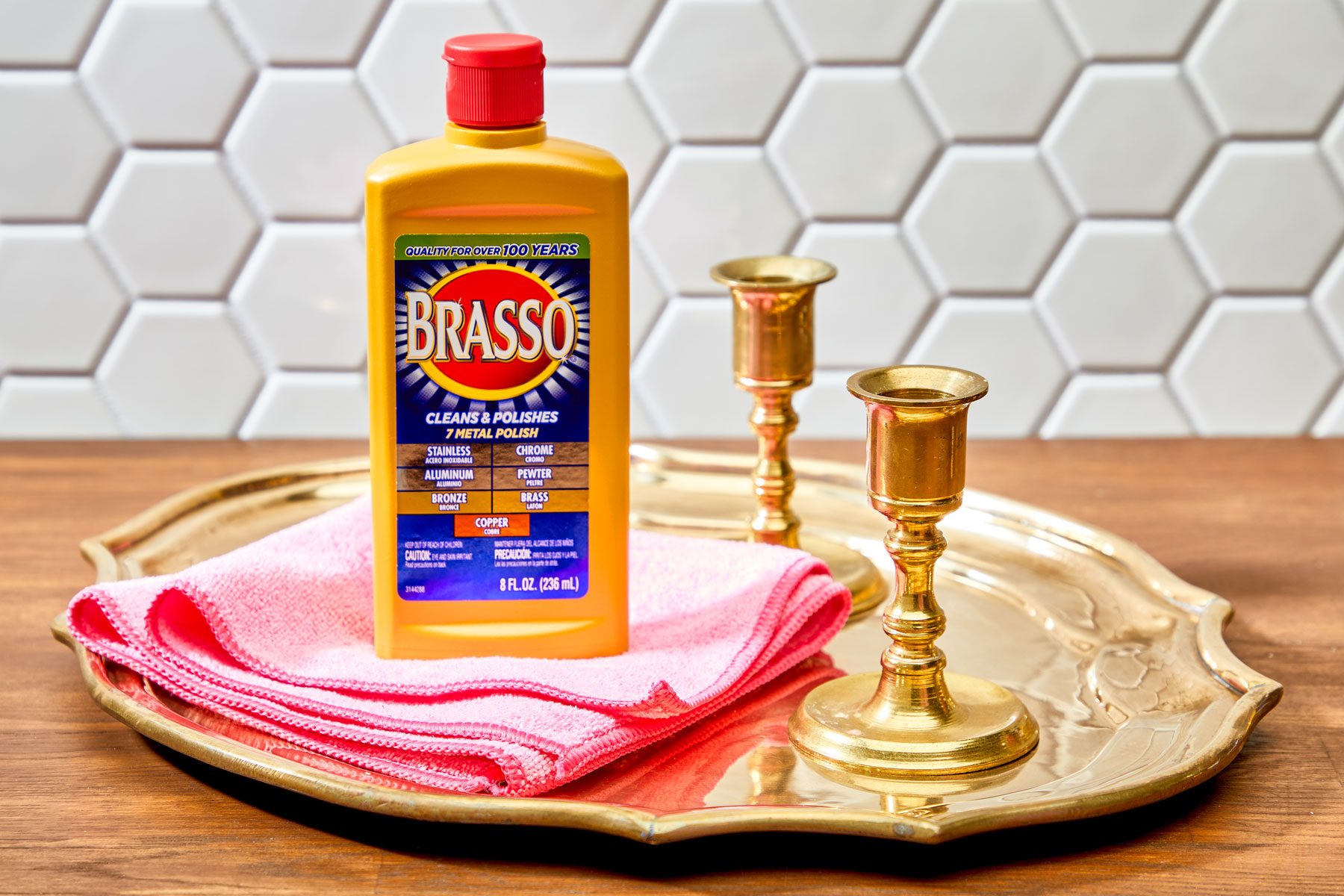 BRASSO POLISH, Brass & metal polish, 8/case
