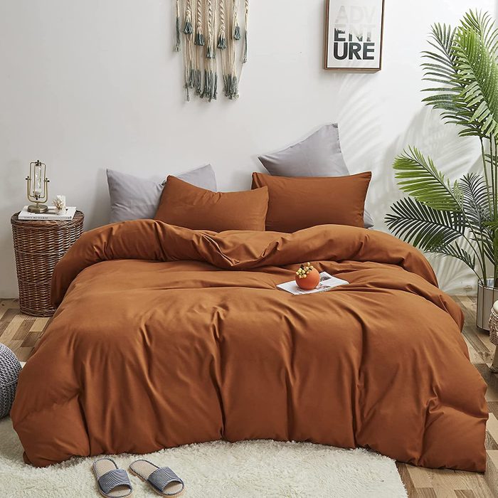 Queen Sized Pumpkin Caramel Comforter Set Ecomm Via Amazon