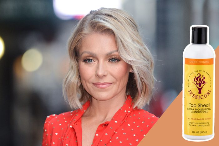 Kelly Ripa with Jessicurl Too Shea product inset