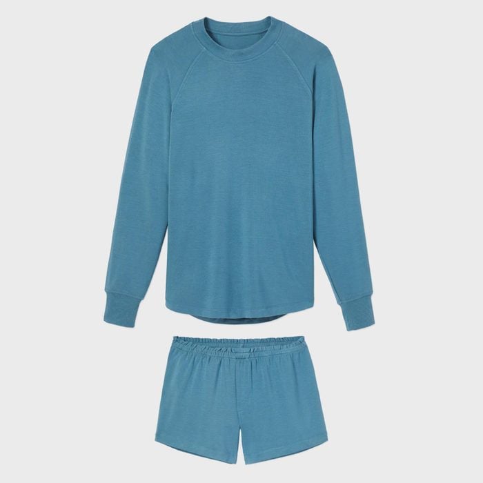 Relax Shorts Set in Steel Blue