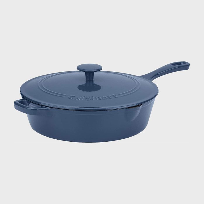 Cuisinart cast iron pan, provencal blue