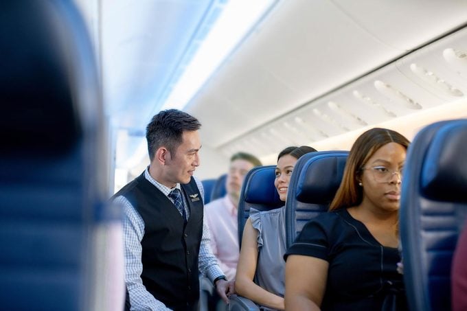 United Flight Attendant Courtesy United Airlines