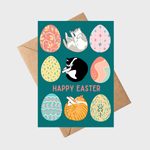 Cat Easter Card Etsy