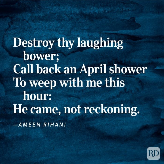 “A Spring Dirge” by Ameen Rihani