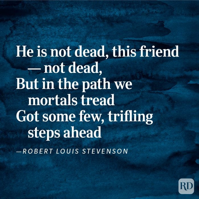 “Consolation” by Robert Louis Stevenson