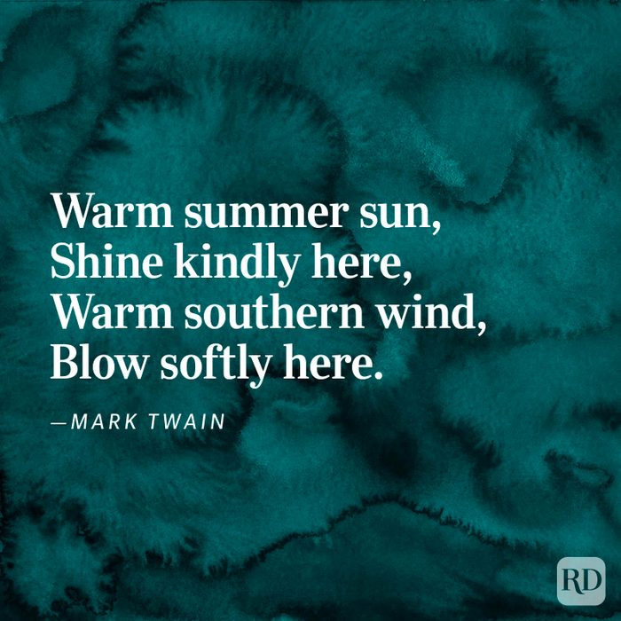“Warm Summer Sun” by Mark Twain