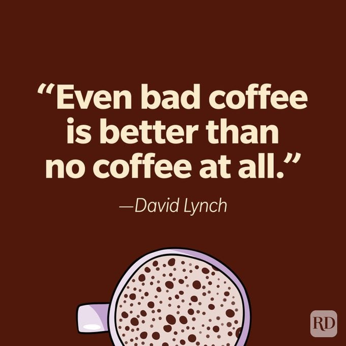 Funny Coffee Quote David Lynch